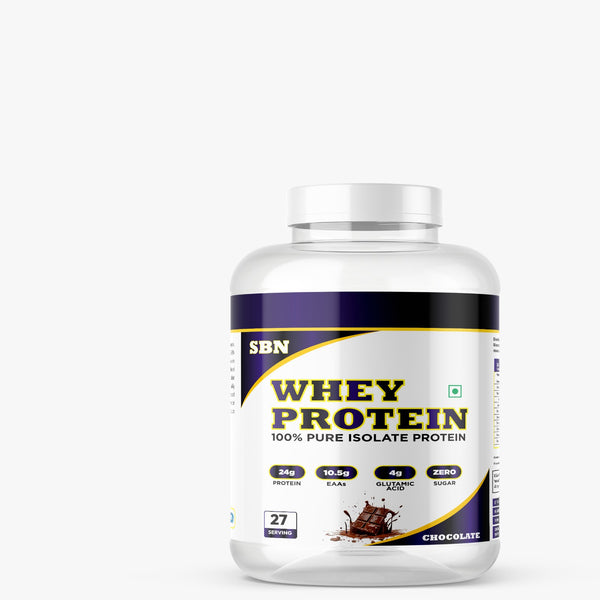 SBN Whey Protein | 100% Pure Isolate Protein | 24G Protein Per Serving